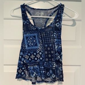 Blue Patterned Tank